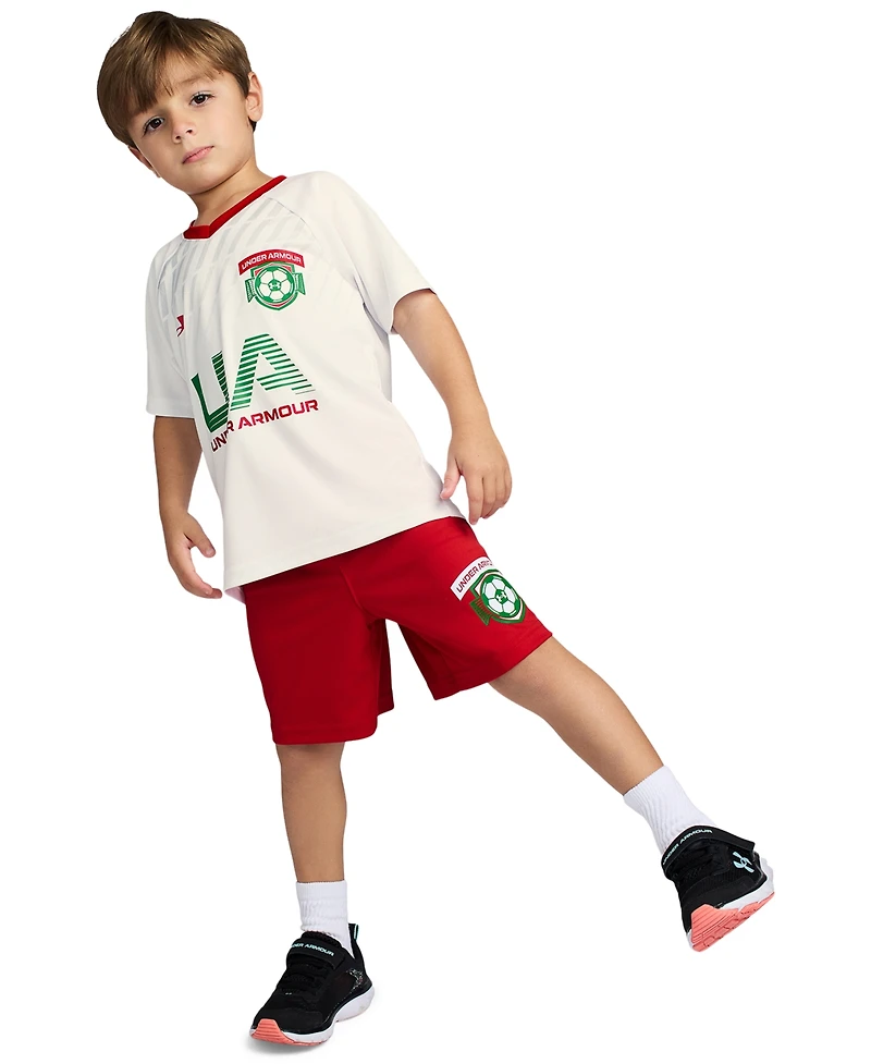 Under Armour Boys' 2T-7 Tech Soccer T-Shirt and Shorts, 2-Piece Set