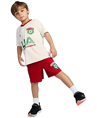 Under Armour Boys' 2T-7 Tech Soccer T-Shirt and Shorts, 2-Piece Set