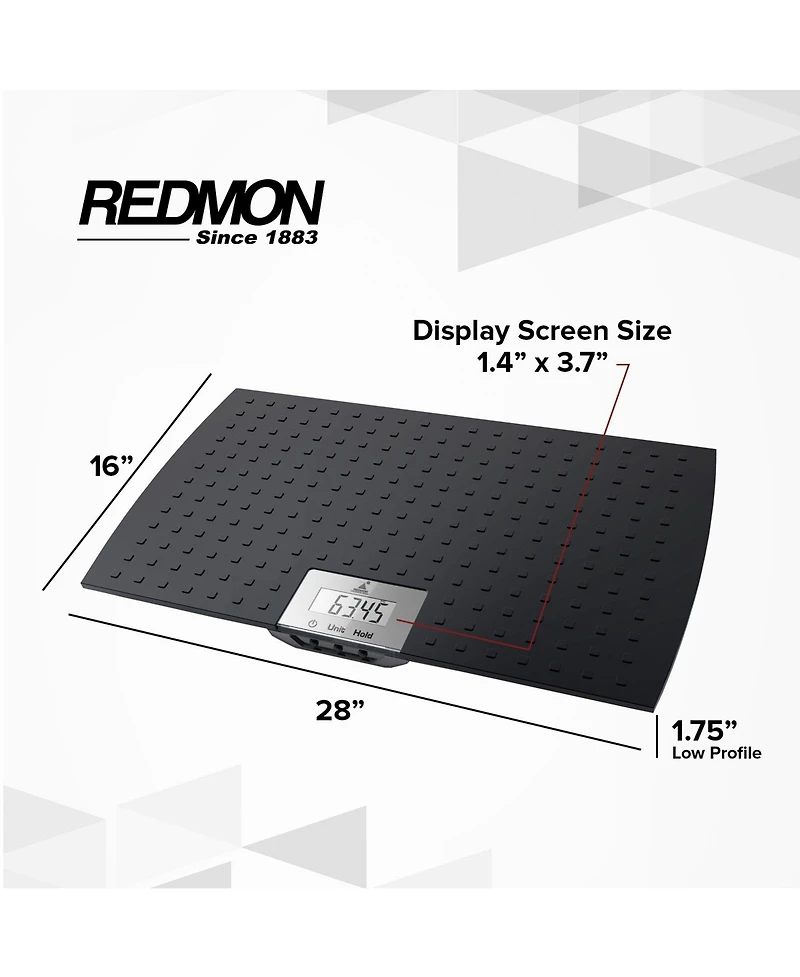 Redmon Pet Partners Large Non-Skid Rubber Precision Digital Pet Weight Scale