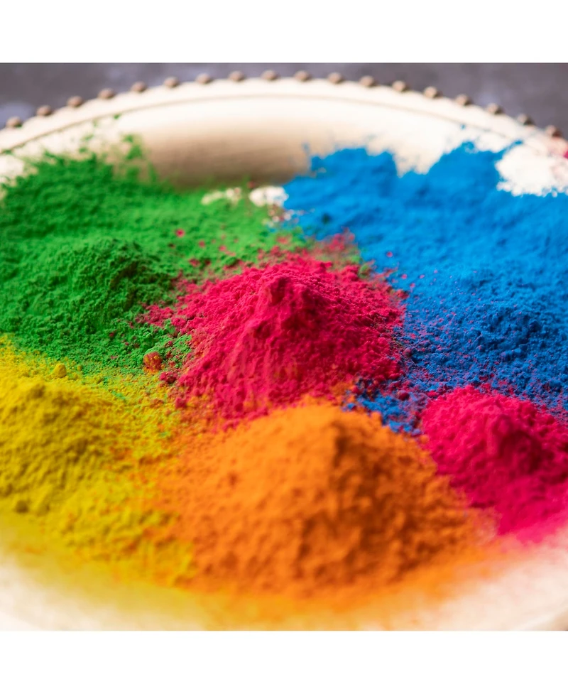 Kulture Khazana Holi Color Powder: 1lb Bags - 7 Pack