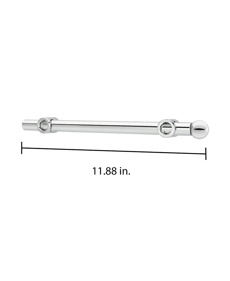 Rev-a-Shelf 12" Extendable Metal Closet Valet Rod, Chrome, Cvr-12-cr (4 Pack)