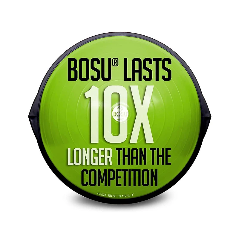 Bosu 72-10850LGNBLK Home Gym Equipment The Original Balance Trainer 65 cm Diameter, Black and Green