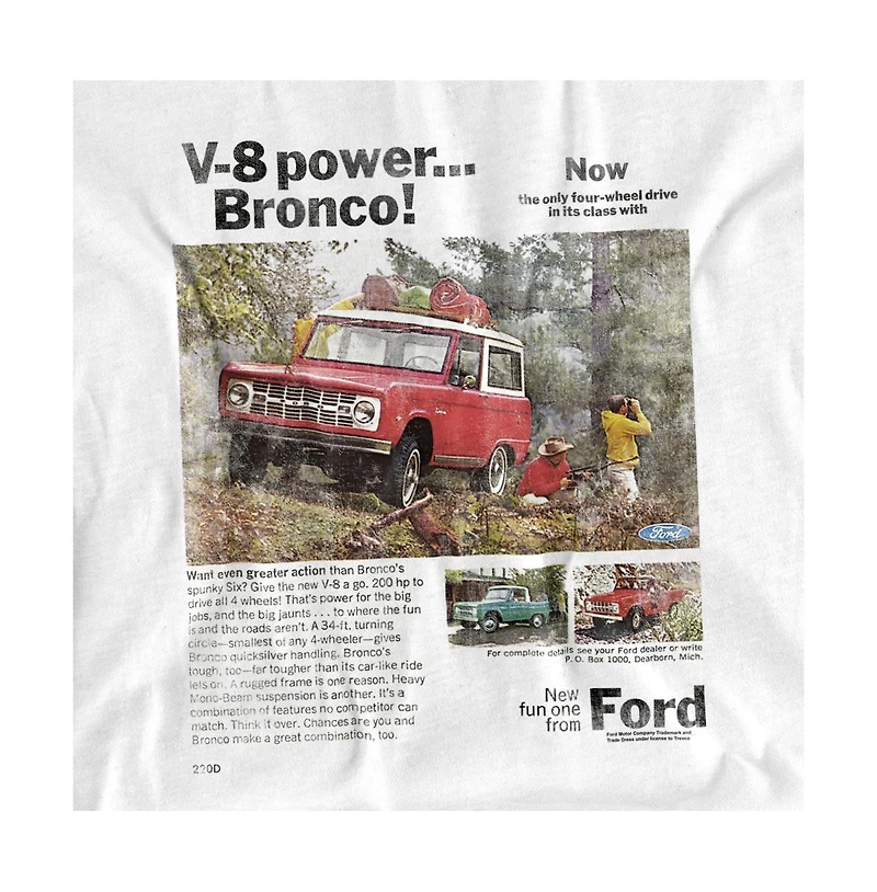 Mustang Men's Ford Bronco Advert T-Shirt