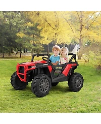 Tobbi 12V Kids Electric Battery-Powered Ride On 3 Speed Toy Suv Buggy Car, Red