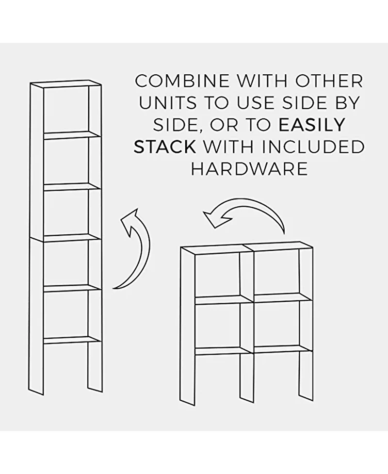 Closetmaid Decorative Home Stackable 2-Cube Cubeicals Organizer Storage, White