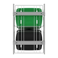 Rev-a-shelf Double Pullout Trash Can 35 qt. for Kitchen, Green, Rv-18KD-1918C-S