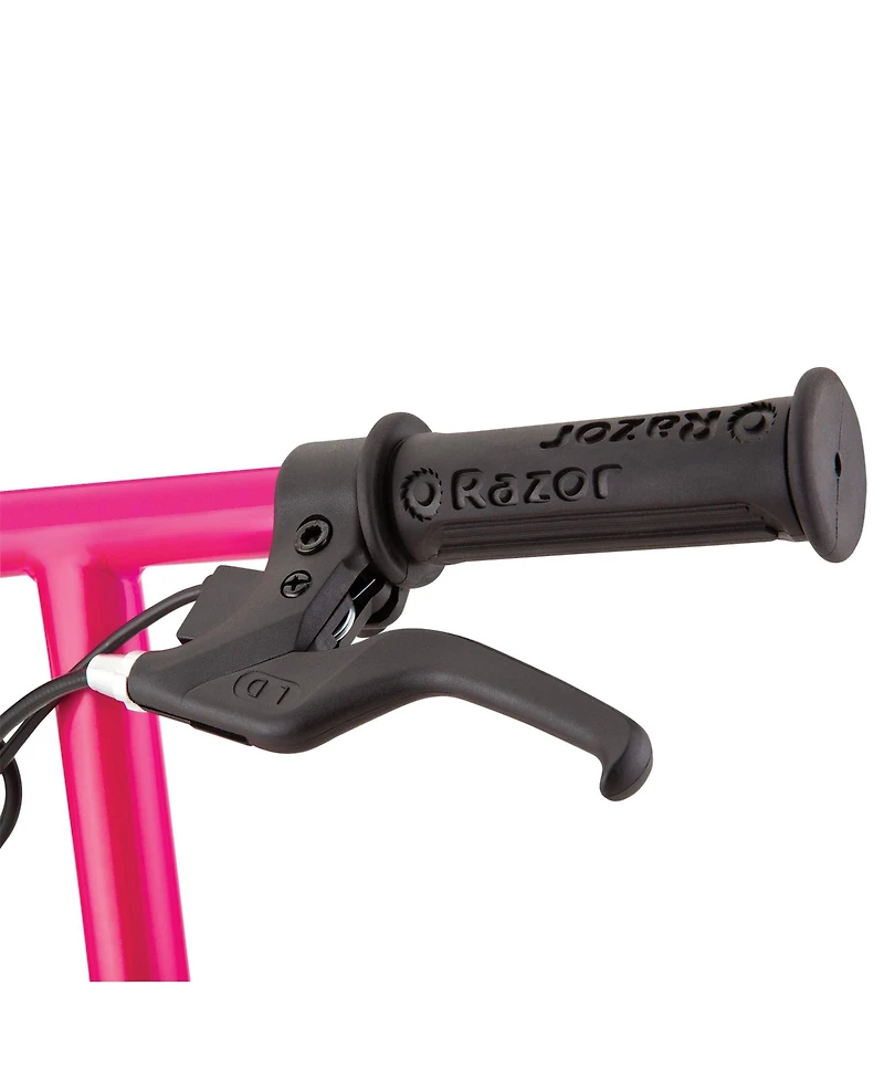 Razor Power Core E100 Electric Scooter w/ Hand Operated Front Brake, Daisy Pink
