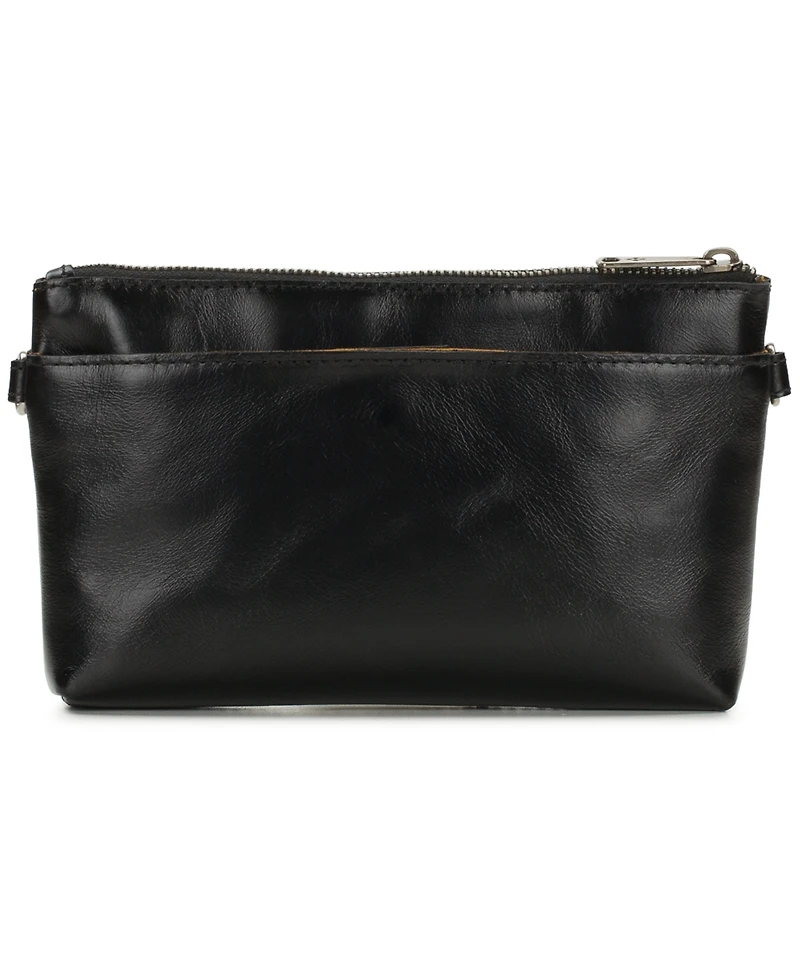 Patricia Nash Mignon Small Leather Wristlet Crossbody Handbag