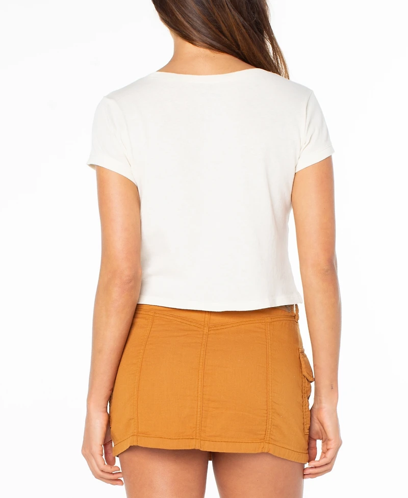 Roxy Women's Bloom Graphic Crew Neck T-Shirt
