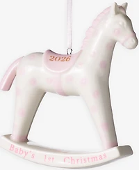 Holiday Lane Baby's First Pink Horse With Baby's 1st Christmas 2026 Ornament, Macy's Exclusive