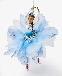 Holiday Lane Ballet Dancing African American Ballerina in Blue Ornament, Exclusively at Macy's