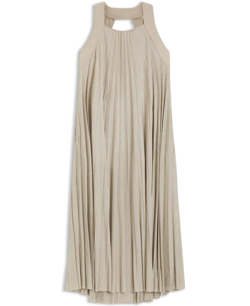 Boss by Hugo Boss Women's Plisse Pleated Halter Neck Dress