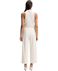 Boss by Hugo Women's Pleat Front Relaxed-Fit Pants