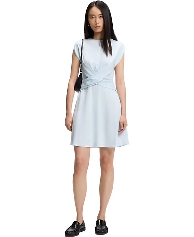 Boss by Hugo Women's Keyhole Neckline Wrap-Detail Dress