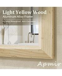 Apmir Thick Metal Framed Wall Mirrors for Bedroom