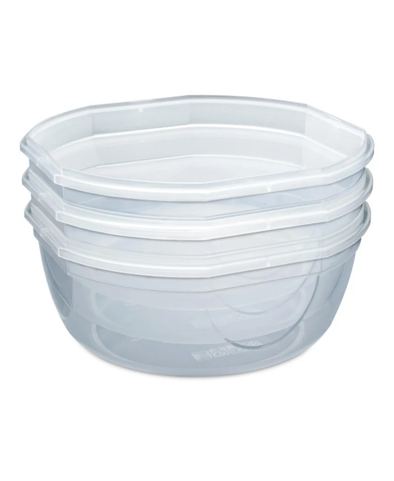 Sterilite Ultra Seal 8.10 Quart Plastic Food Storage Bowl Container, 2 Pack