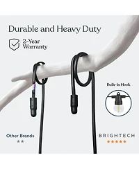 Brightech Ambience Pro 27 ft. Outdoor Solar Led 1-Watt G40 String Lights with Warm White Hue