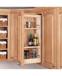 Rev-a-Shelf 5" Pullout Wall Kitchen Cabinet Organizer Storage Rack, 448-wc-5C