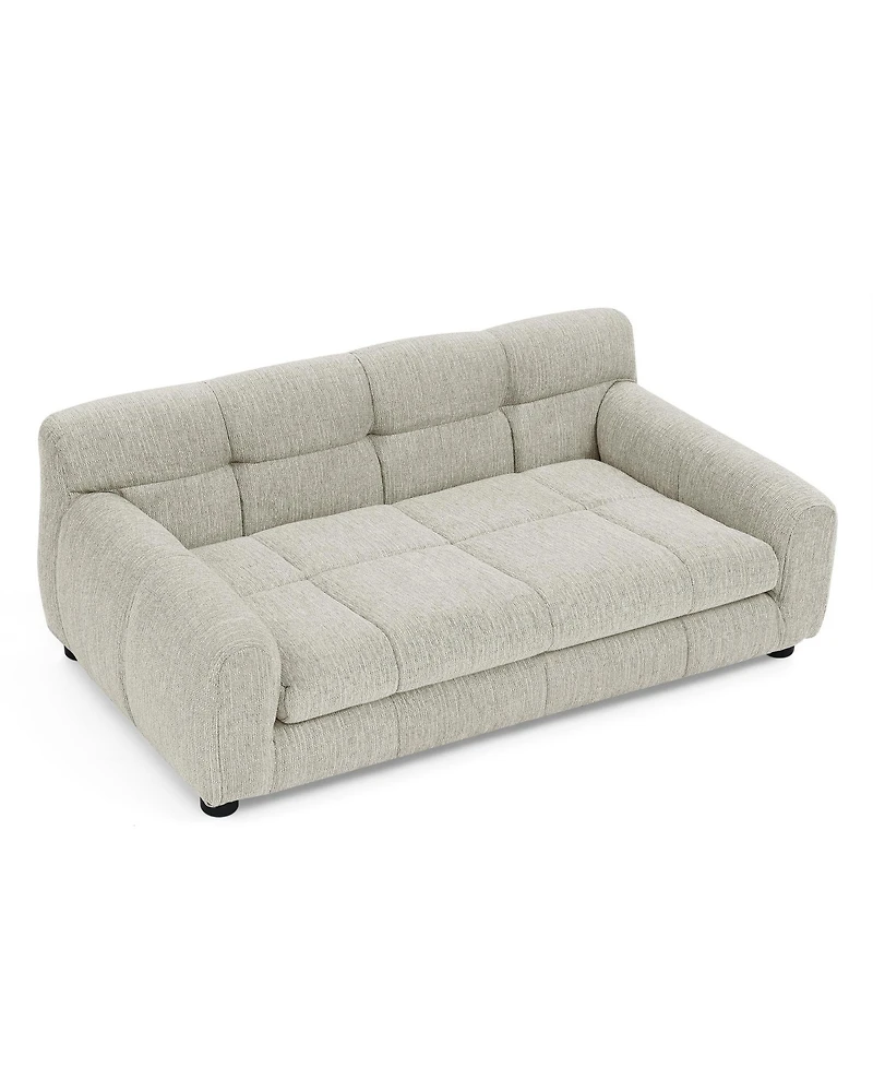 Clihome Dog Sofa Soft Pet Furniture with High Back and Armrests for Small and Medium Dogs, Dark Grey