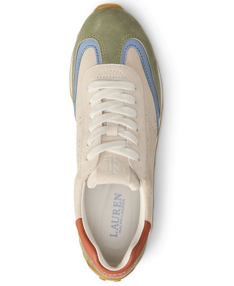 Lauren Ralph Women's Dani Perforated Round Toe Sneakers