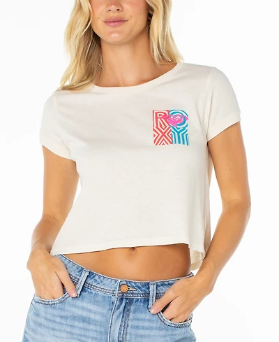 Roxy Women's Graphic Cotton Cropped T-Shirt