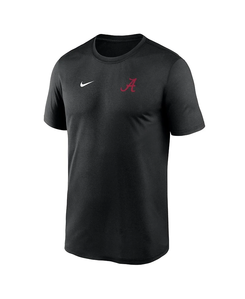 Nike Men's Black Alabama Crimson Tide 2025 Sideline Small Logo Legend Dri-fit T-Shirt