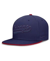 Nike Men's Blue Chicago Cubs Dri-fit Round Bill True Fitted Hat