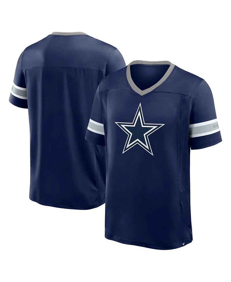 Fanatics Men's Navy Dallas Cowboys Hometown Premium Hashmark V-Neck T-Shirt