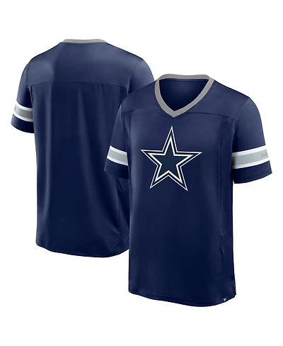 Fanatics Men's Navy Dallas Cowboys Hometown Premium Hashmark V-Neck T-Shirt