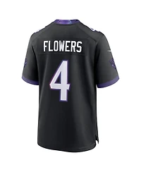 Nike Men's Zay Flowers Black Baltimore Ravens Alternate Game Jersey