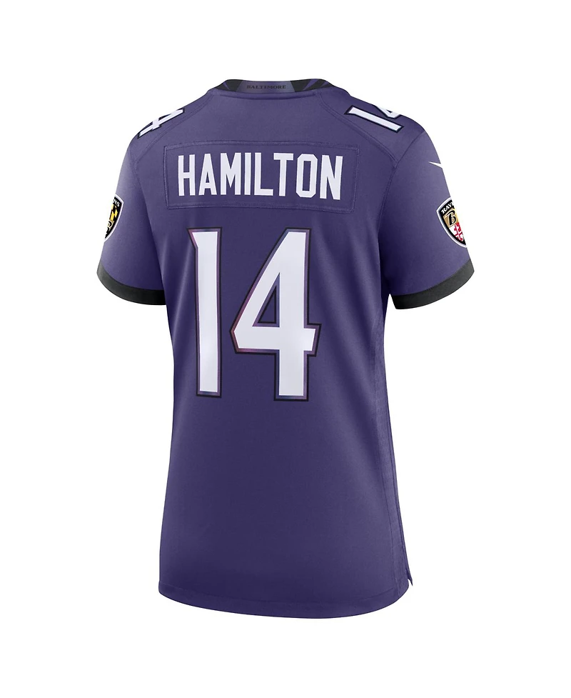 Nike Women's Kyle Hamilton Purple Baltimore Ravens Team Game Jersey