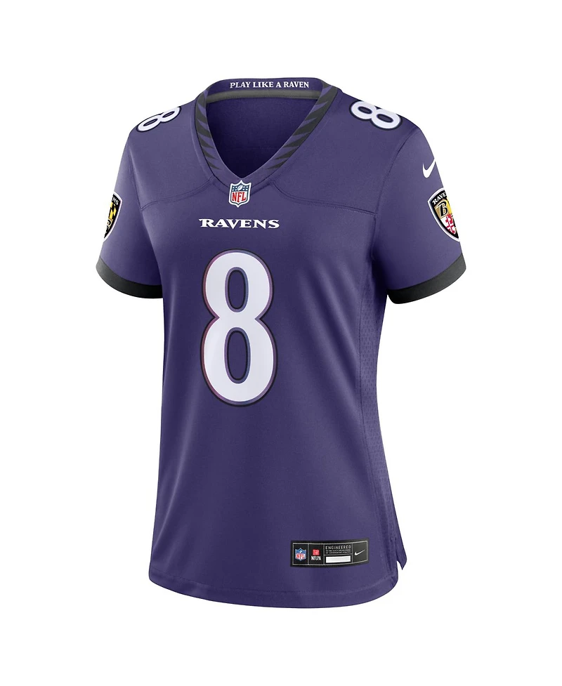 Nike Women's Lamar Jackson Purple Baltimore Ravens Team Game Jersey