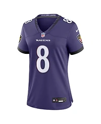 Nike Women's Lamar Jackson Purple Baltimore Ravens Team Game Jersey