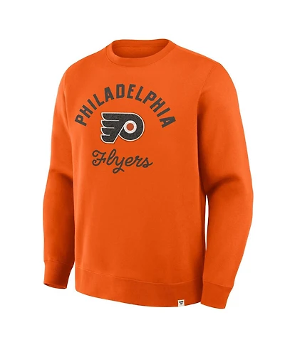Fanatics Men's Orange Philadelphia Flyers Stickler Sweatshirt