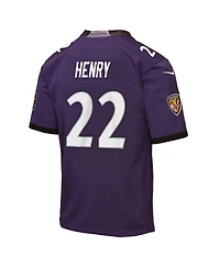 Nike Big Boys and Girls Derrick Henry Purple Baltimore Ravens Game Jersey