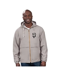 G-iii Sports by Carl Banks Men's Gray San Francisco Giants Full-Zip Rain Jacket
