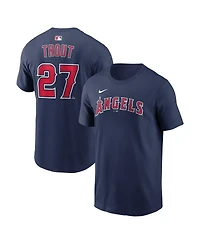 Nike Men's Mike Trout Navy Los Angeles Angels Name Number T-Shirt