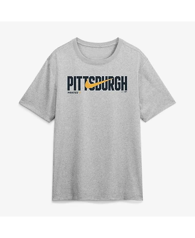Nike Men's Heather Gray Pittsburgh Pirates Swoosh Legend Dri-fit T-Shirt