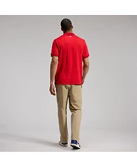 Nike Men's Red Texas Rangers Authentic Collection Striped Victory Dri-fit Polo Shirt