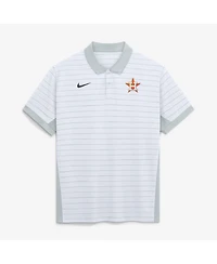 Nike Men's White Houston Astros Authentic Collection Striped Victory Dri-fit Polo Shirt