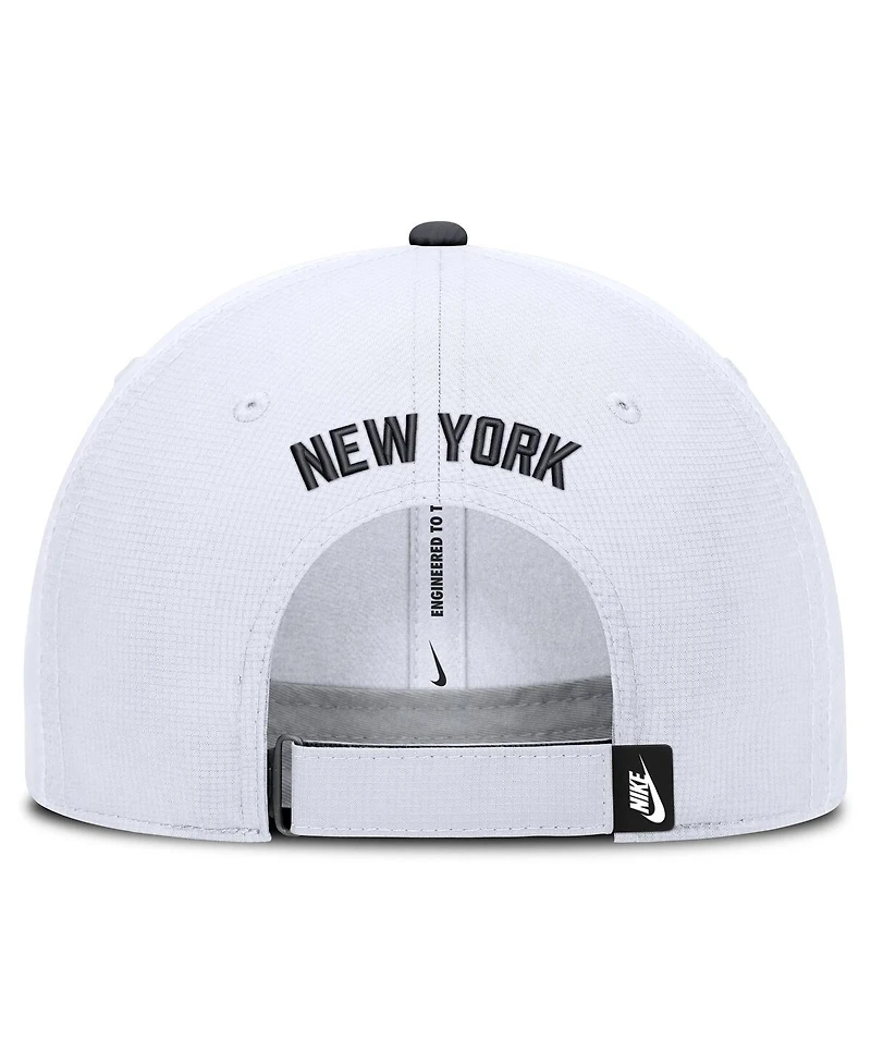 Nike Men's White New York Yankees Cooperstown Club Dri-fit Adjustable Hat