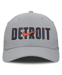 Nike Men's Gray Detroit Tigers Primetime Rise Dri-fit Flex Hat