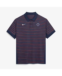 Nike Men's Navy/Orange Houston Astros Authentic Collection City Connect Striped Victory Dri-fit Polo Shirt