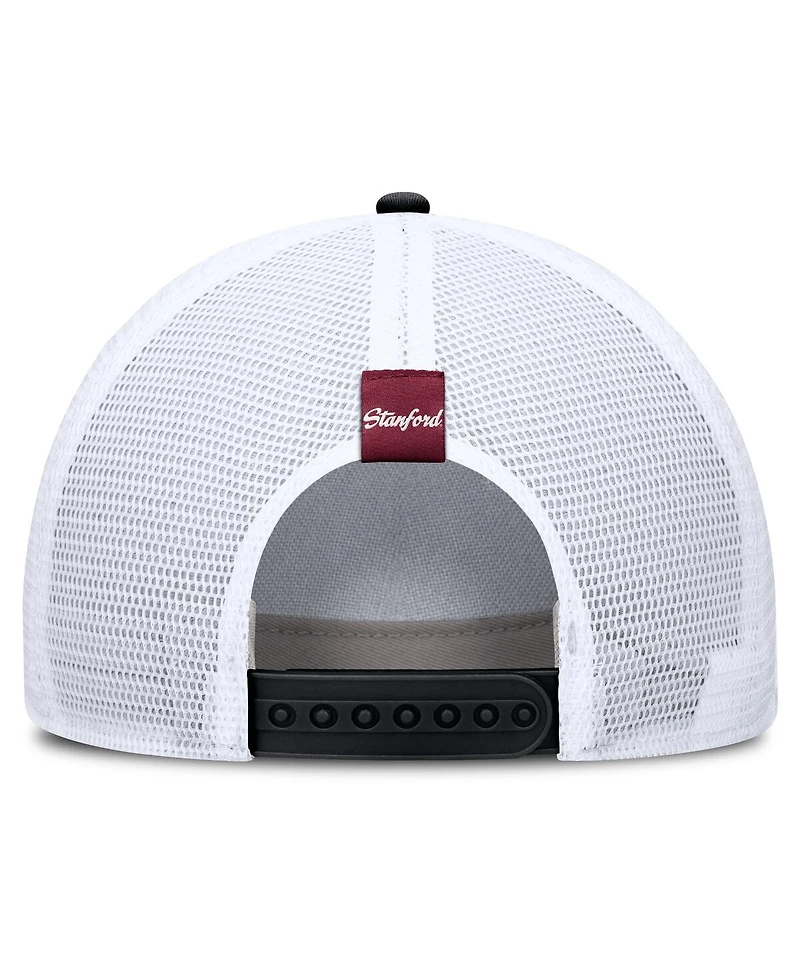 Nike Men's and Women's Gray Stanford Cardinal 2026 Basketball Refresh 5-Panel Rise Trucker Hat