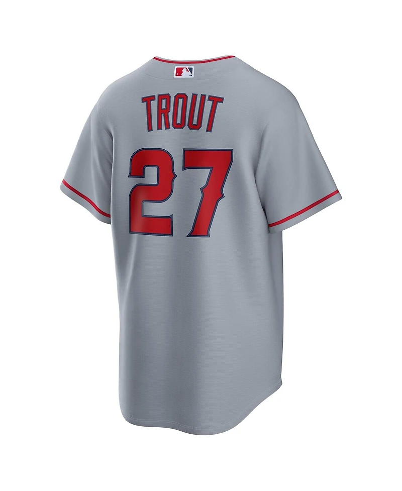 Nike Men's Mike Trout Gray Los Angeles Angels Road Replica Jersey