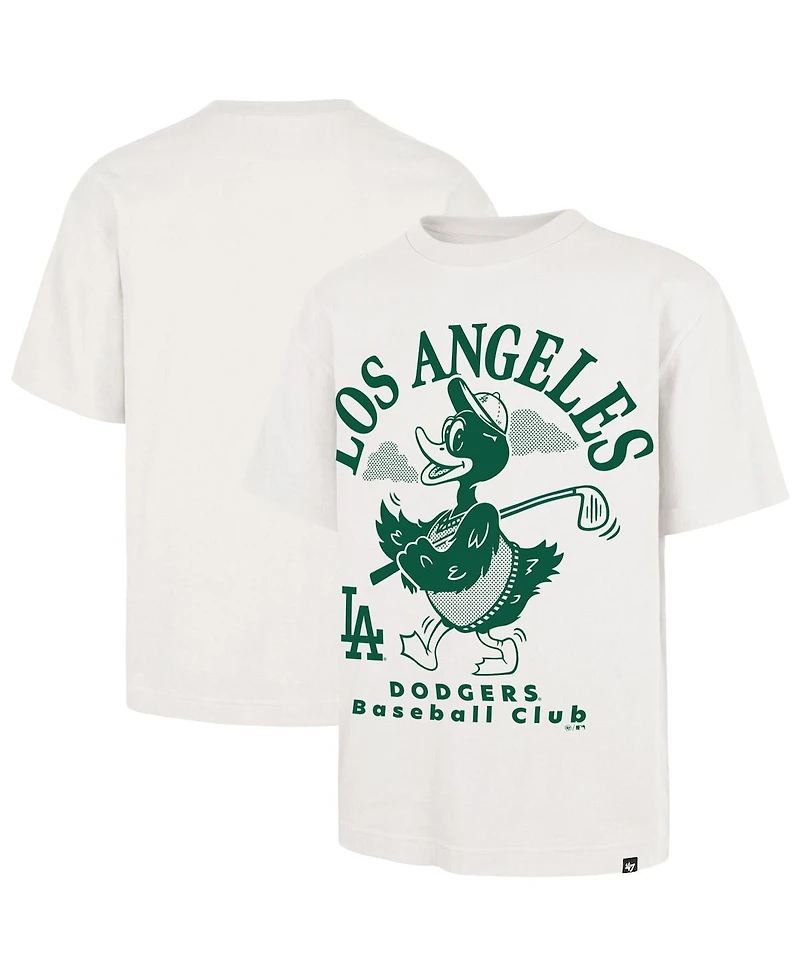 '47 Brand Men's Cream Los Angeles Dodgers Strollin' Foundation T-Shirt
