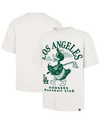 '47 Brand Men's Cream Los Angeles Dodgers Strollin' Foundation T-Shirt
