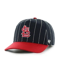 '47 Brand Men's x Rawlings Navy/Red St. Louis Cardinals Pinstripe Hitch Adjustable Hat