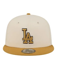 New Era Men's Light Beige/Khaki Los Angeles Dodgers 2-Tone Color Pack 9FIFTY Snapback Hat