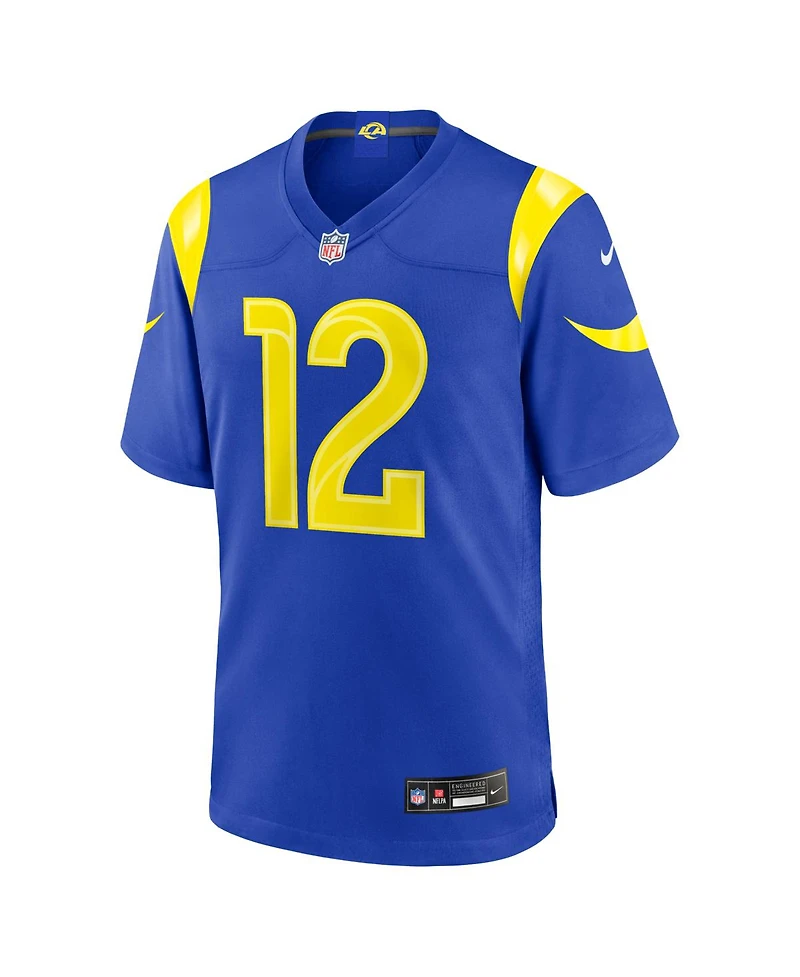 Nike Men's Puka Nacua Royal Los Angeles Rams Team Game Player Jersey